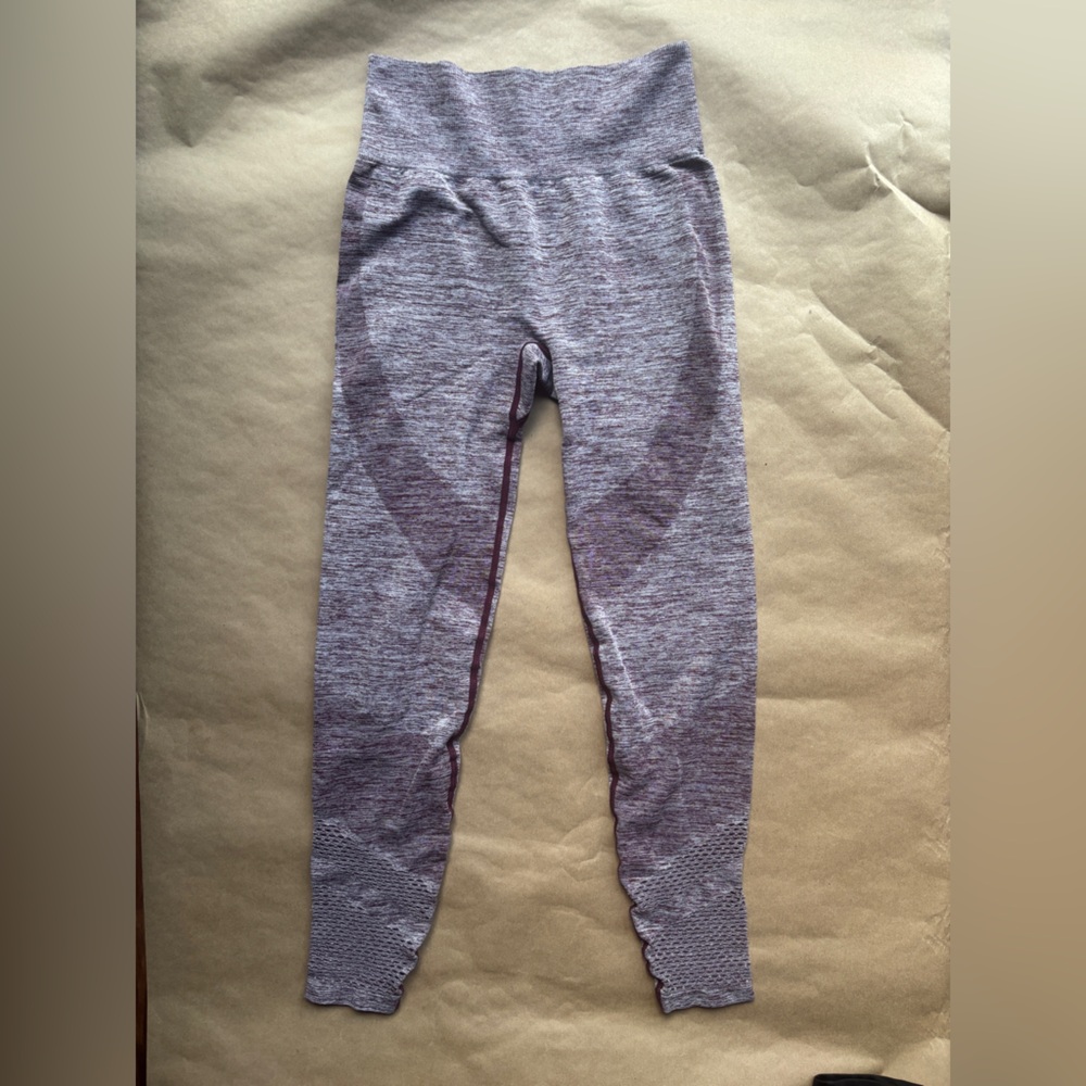 PINK Victoria's Secret Kids Heathered Purple Leggings